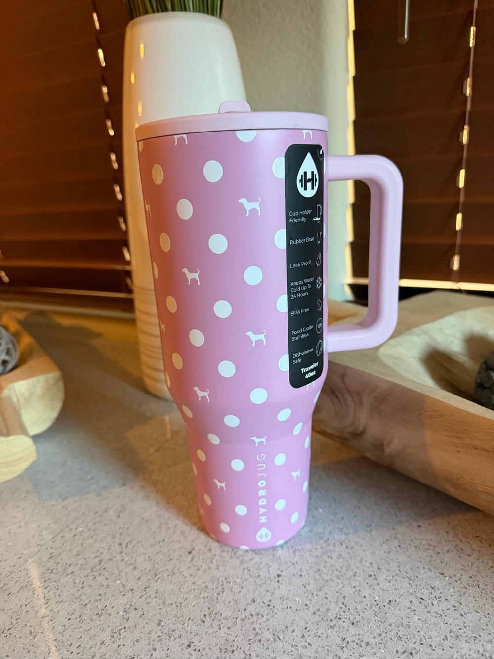 HydroJug x PINK “Pink Dot Dog” 40oz Tumbler